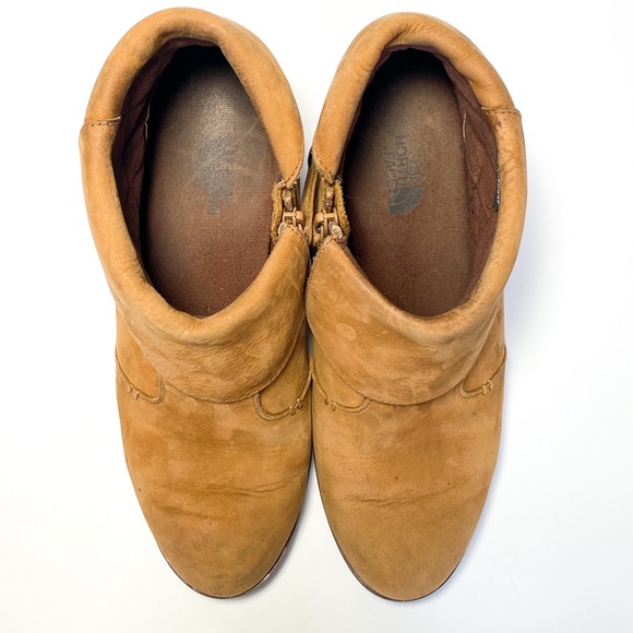 The North Face Tan Leather Wedge Bootie Size 8.5 - Picture 5 of 9